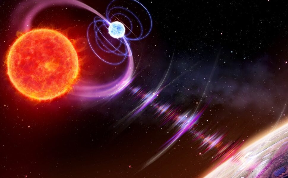 First radio pulses traced to dead-star binary